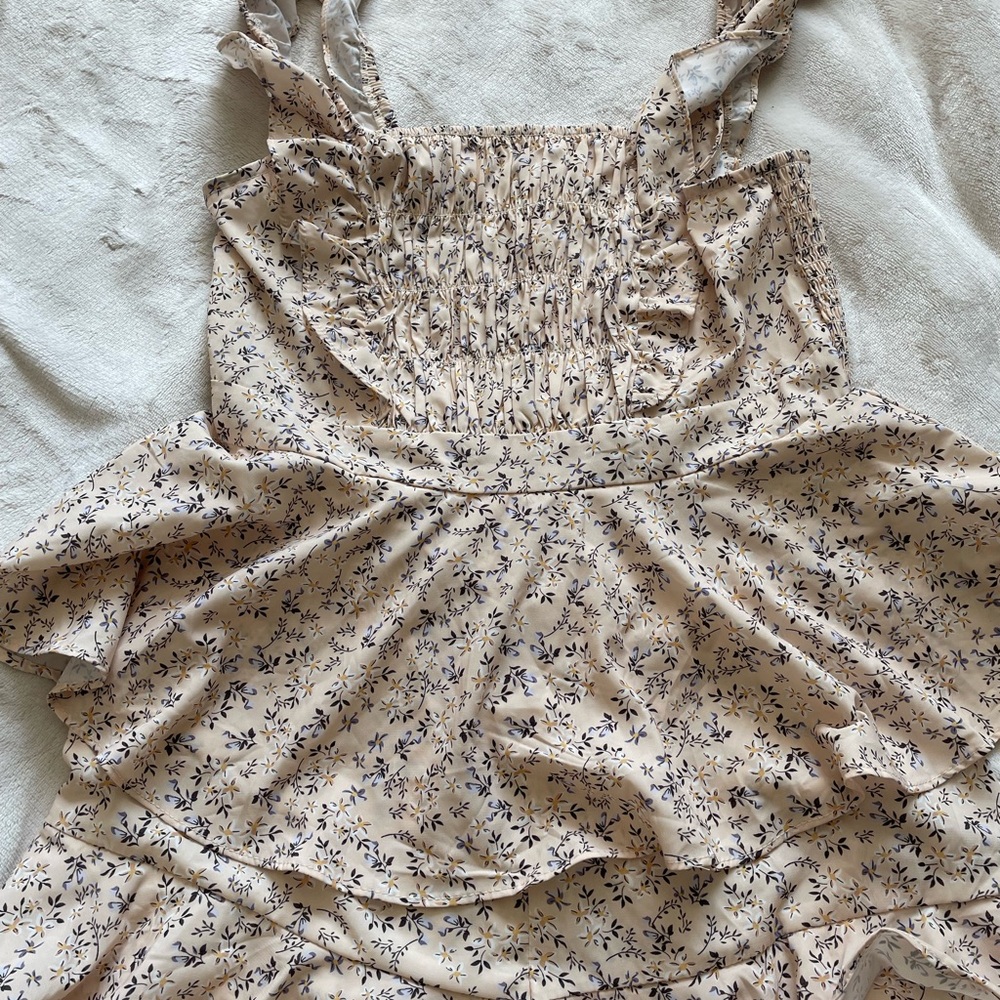 Floral Ruffle Romper